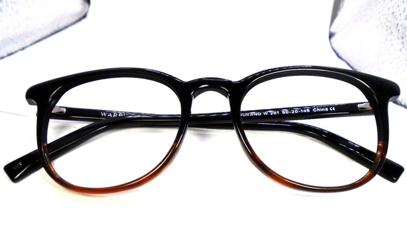 Warby Parker DURAND W 281 Black/Brown 50-20-145 Eyeglasses Frames