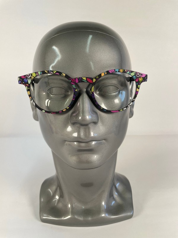 Zeelool VFT0271-13 Street-Artist Eyeglasses Frame 47-21-145 Black/Multicolor