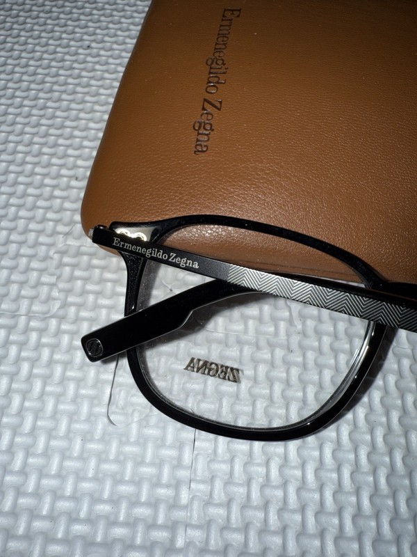 Ermenegildo Zegna EZ 5229 001 Black Plastic Eyeglasses Frame 52-18-145 gallery