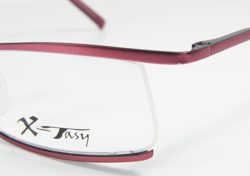 X-Tasy X-055 518 Satin Bordeaux Metal Eyeglasses Glasses Frame 47-18-135 Germany gallery