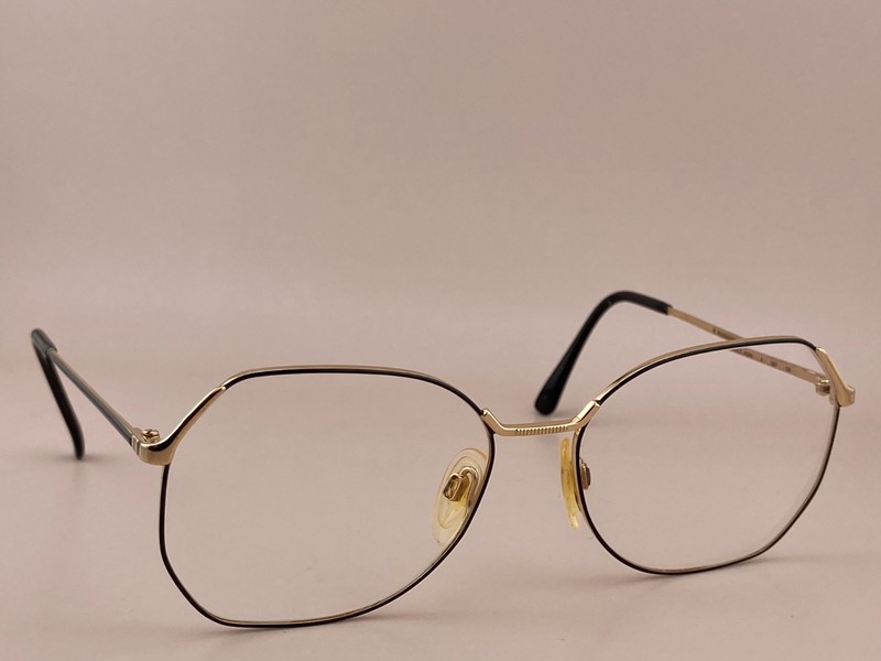 Rodenstock Eyeglasses Frame R2814 A GEP 57-16-135 Black Gold Japan