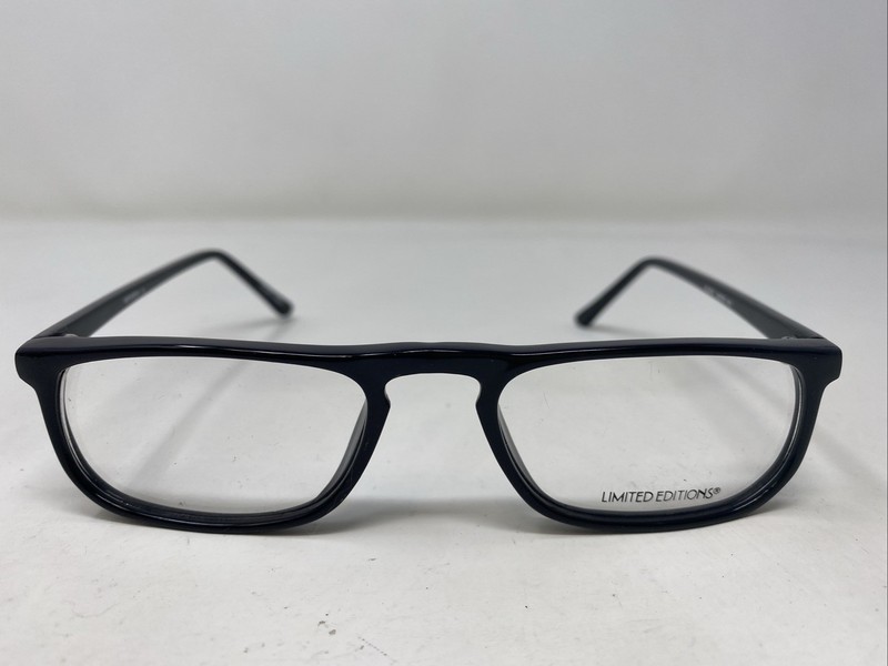 Limited Editions REPORTER BLACK 50-22-145 Plastic Full Rim Eyeglasses Frame ZE76