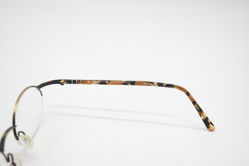 Vintage Glasses Neostyle OFFICE 521 Brass Brown Half Rim Eyeglass Frame gallery