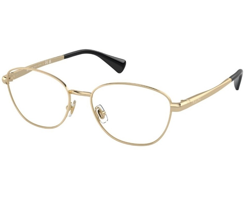 Ralph Lauren Eyeglasses RA6057 9004 Glasses Shiny Pale Gold Metal 52mm *NEW*