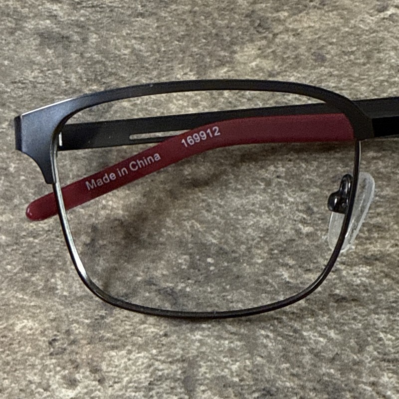 Zenni 169912 Eyeglasses Frame Graphite Browline Gunmetal 53-20-140-39mm Unisex gallery
