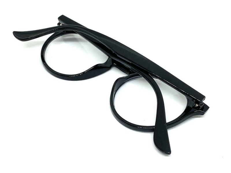 Men's Classic 50's Vintage Retro Style Clear Lens EYE GLASSES Round Black Frame gallery