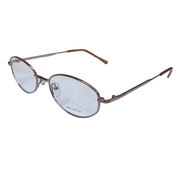 Women’s Traditional WM 5037 Brown & Rose Gold Oval Full Rim Eyeglasses 51-18-140