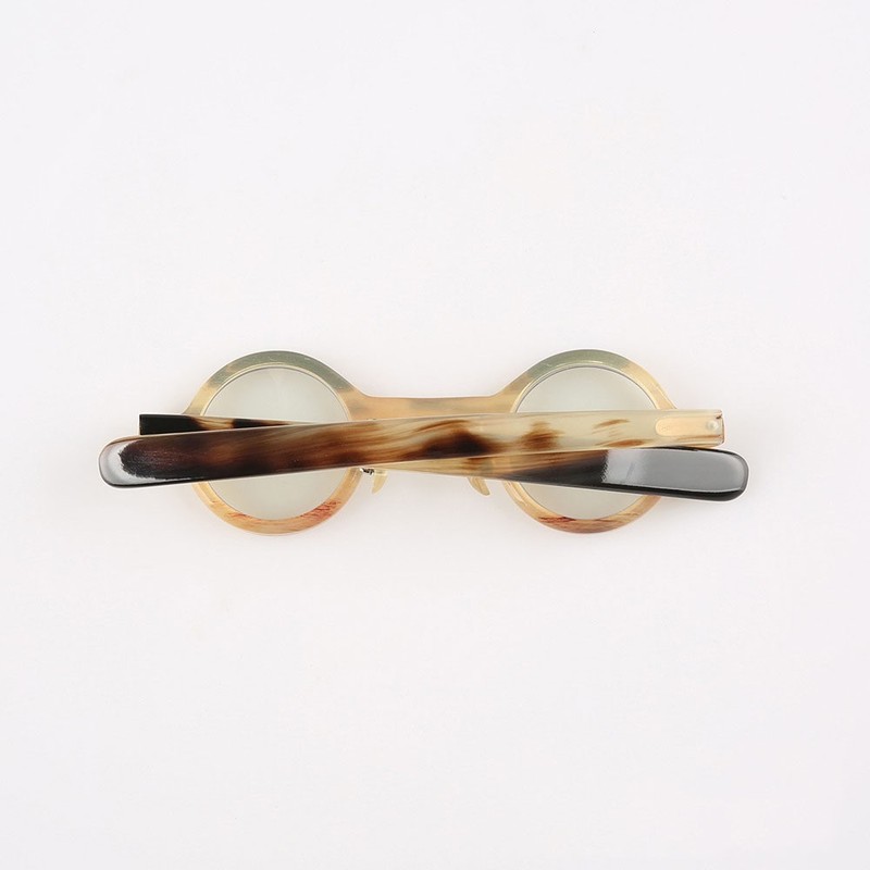 Glasses Frames Vintage Round Unique Handmade Horn Reading Eyeglass Frame For Men gallery