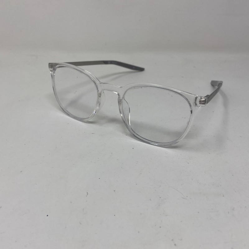 Nike Eyewear 7280 901 50-20-145 Clear Silver Flex Hinge Eyeglasses ZY80