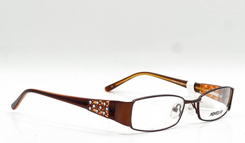 NEW MONTCLAR M1259 C3 BLACK AUTHENTIC EYEGLASSES 52-17 gallery