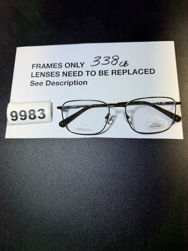 TIMEX 5:47PM NOS T-SERIES Gray Eyeglasses Frame 57 18-150 GM
