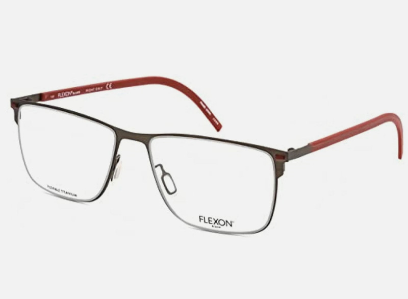 FLEXON B2077 035 BROWN AUTHENTIC TITANIUM EYEGLASSES 55-17-145 MM W/ CASE NEW