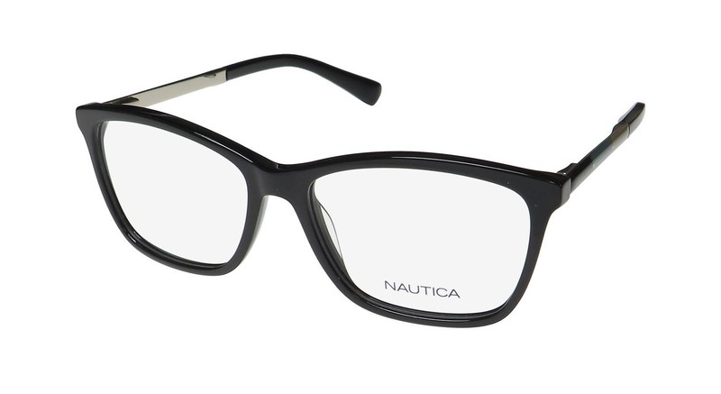 NEW NAUTICA NLO5008 EYEWEAR PLASTIC WOMENS BLACK 001 53-15-140 FULL-RIM