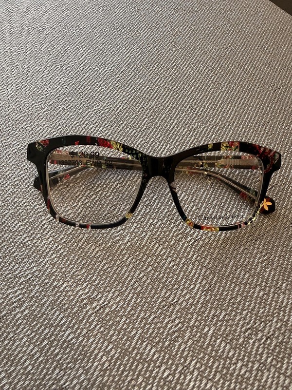 Christian Lacroix Eyeglasses Frames CL1076 52-15-140 Black Floral Cat Eye Women gallery