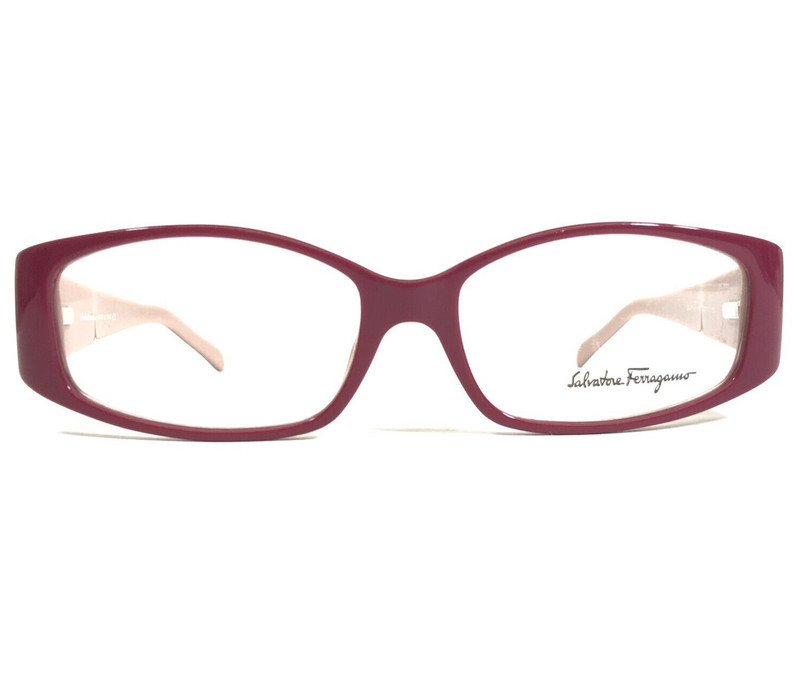 Salvatore Ferragamo Eyeglasses Frames 2645-B 589 Red Pink Beige 52-15-135 gallery