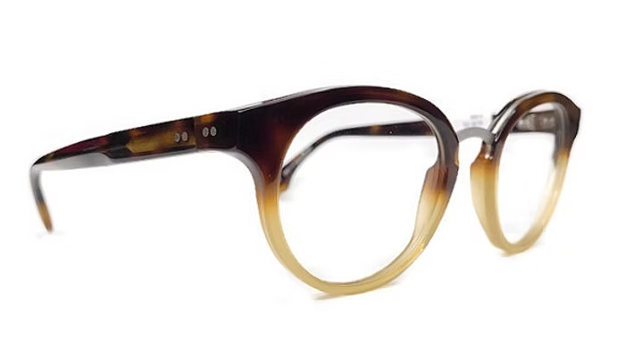 New CLAIRE GOLDSMITH Rixon Tort Sepia 47/20/137 Italian Handmade MSRP $343.00