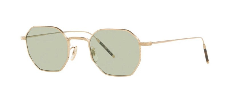 Oliver Peoples TK-5 OV 1299T Brushed Gold/Green Wash Demo Lens (5311) Eyeglasses