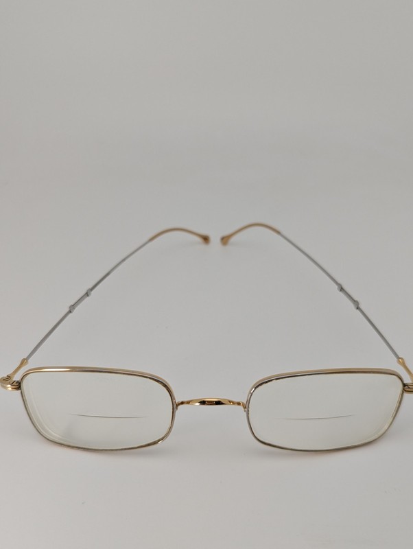 Rare Lunor Germany Telescoping Temple Eyeglass Frames Original Wood Case gallery
