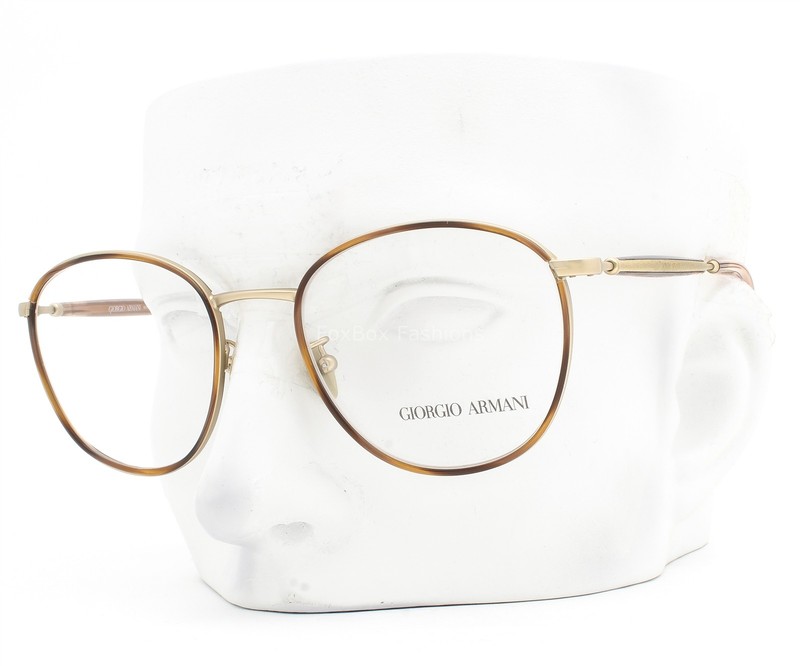 Giorgio Armani Eyeglasses Glasses AR5161J 3002 Tortoise Rim Pale Gold 52mm wcase gallery