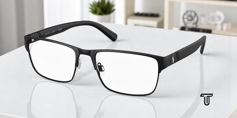 RALPH LAUREN POLO PH1175 9038 Matte Black Demo Lens 56 mm Men’s Eyeglasses