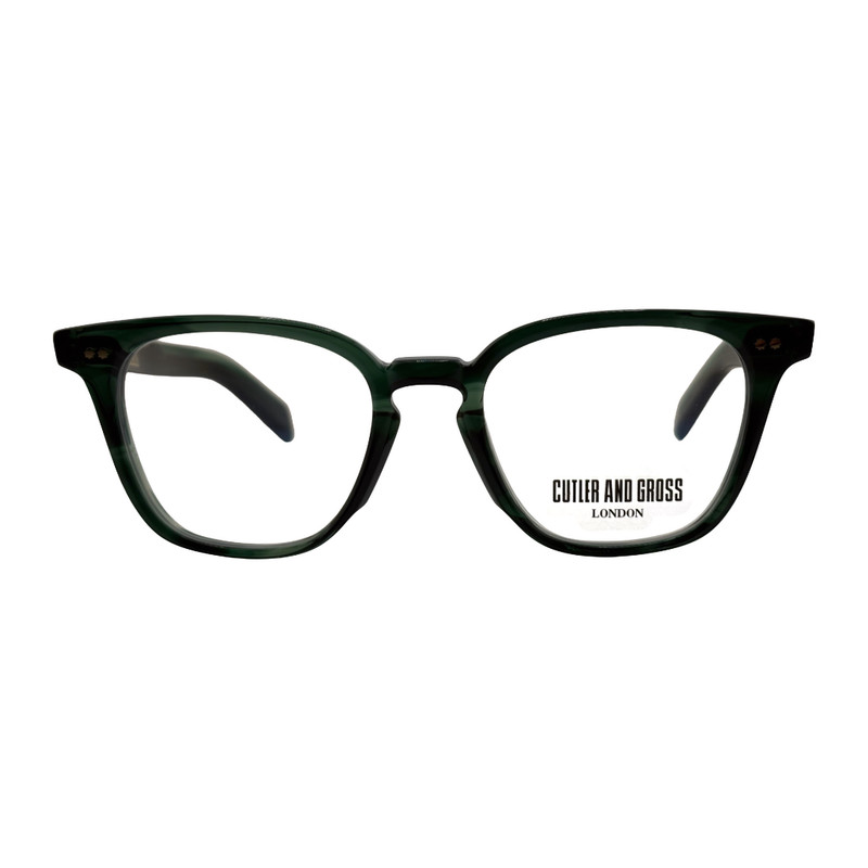 Cutler And Gross CGOPGR0547 Striped Dark Green Eyeglasses Frames 47mm 18mm 145mm gallery