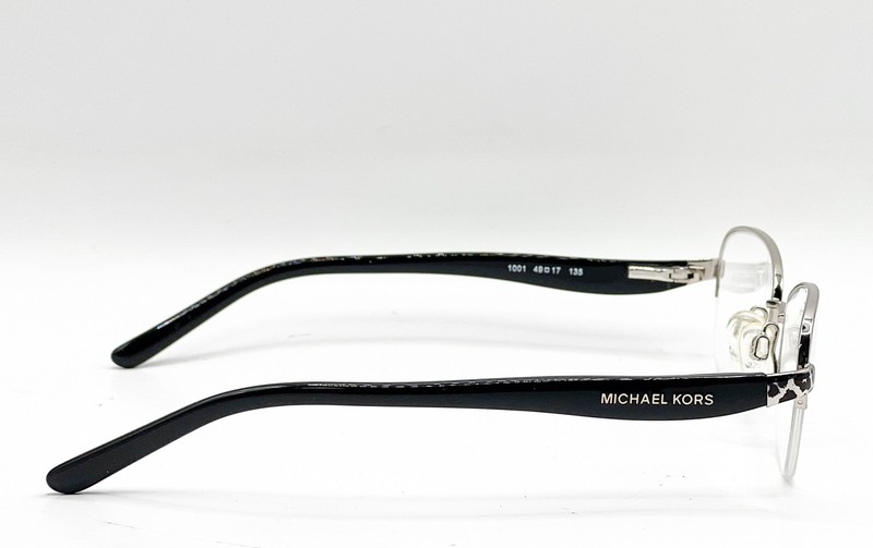 NEW MICHAEL KORS MK 3007 1001 SILVER/BLACK AUTHENTIC EYEGLASSES 49-17 gallery