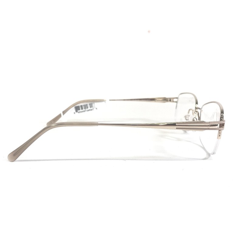 Aristar Eyeglasses Frames AR16392 COLOR-565 Shiny Gold Square Half Rim 53-17-135 gallery