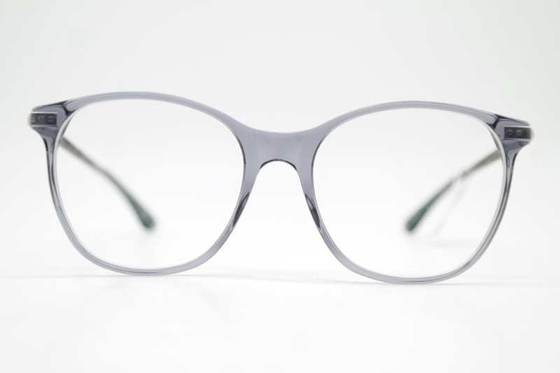 Wood Fellas Lume Gray Silver Brown Oval Eyeglass Frame New