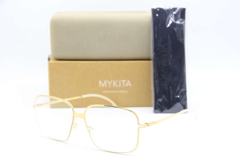 NEW MYKITA LITE NELLI COL. 013 GOLD AUTHENTIC EYEGLASSES W/CASE 57-15