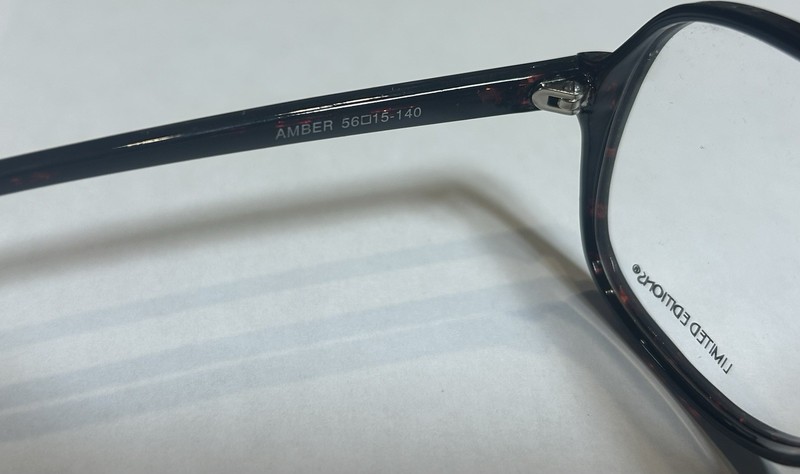 Limited Editions HUNTER Amber Tortoiseshell Eyeglass Frames 56-15-140 – New gallery