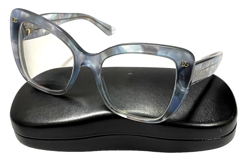 DOLCE & GABBANA DG 4348 3320/8F Blue Plastic Butterfly Women’s Eyeglasses Frames