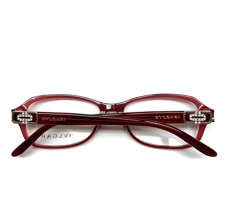 Bvlgari Eyeglasses Glasses BV 4076B 5239 Bordeaux Red Redberry 51mm No Case