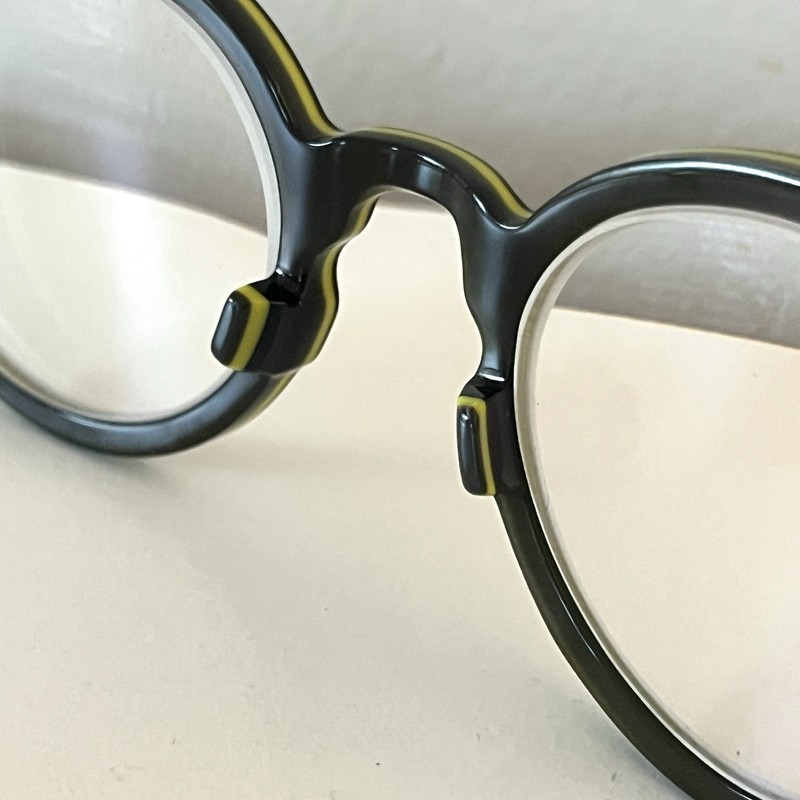 l.a. eyeworks Skates Eyeglasses Frames Grey Lime Green Round Made In Japan gallery