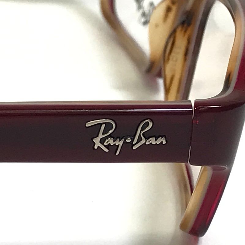 Ray-Ban Eyeglasses Frames RB5161 2385 Brown Red Rectangular Full Rim 53-16-140 gallery