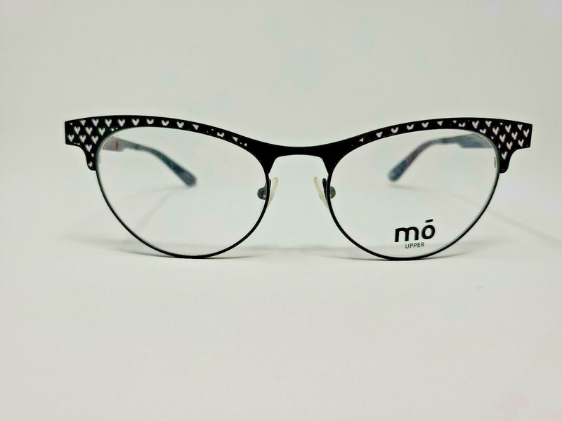 MO Eyeglasses Frame Spain Upper 315M A Black/White 51-17-140 WH98