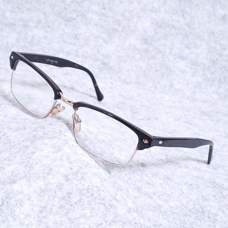 VIVID EYEGLASSES 789 TORTOISE-GOLD RETRO PLASTIC/METAL FRAME 53-18-140
