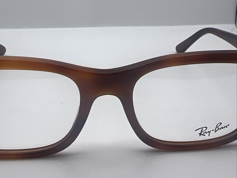 RAY-BAN RB 5383 5944 54/19 150 Havana Brown Eyeglass Frames 2336 gallery