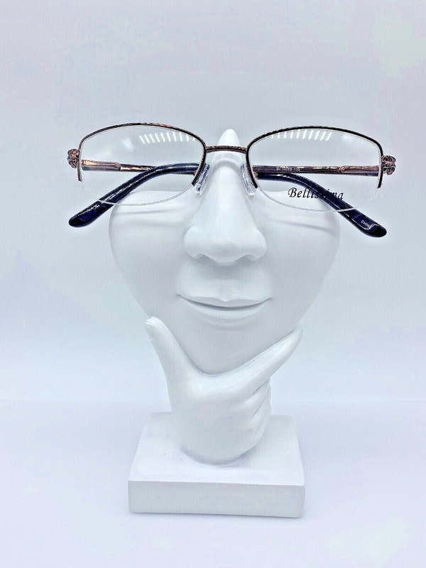 Bellissima BL1025B Authentic Designer Eyeglass Frame 51-17-135 Brown Purple