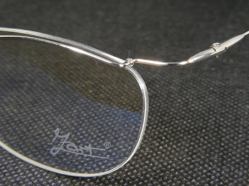 Zart 106 C.5 BROWN /MATTE CLEAR /SILVER UNIQUE EYEGLASSES 57-15-138mm Germany gallery
