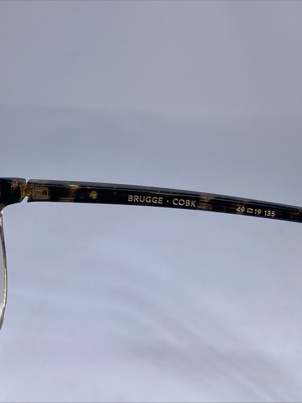ETNIA BARCELONA “BRUGGE” Spain Beige Black Eyeglasses Frame 49-19-135 gallery
