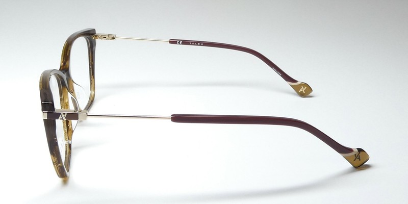 NEW YALEA VYA024 HYPATIA EYEGLASSES PLASTIC FULL-RIM BROWN 54-16-135 0XAP WOMENS gallery