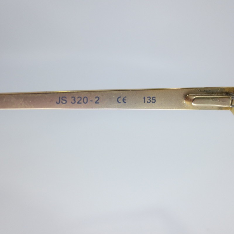 Jill Stuart JS 320-2 Black Gold Rectangle Eyeglasses Frames 53-14-135 Designer gallery
