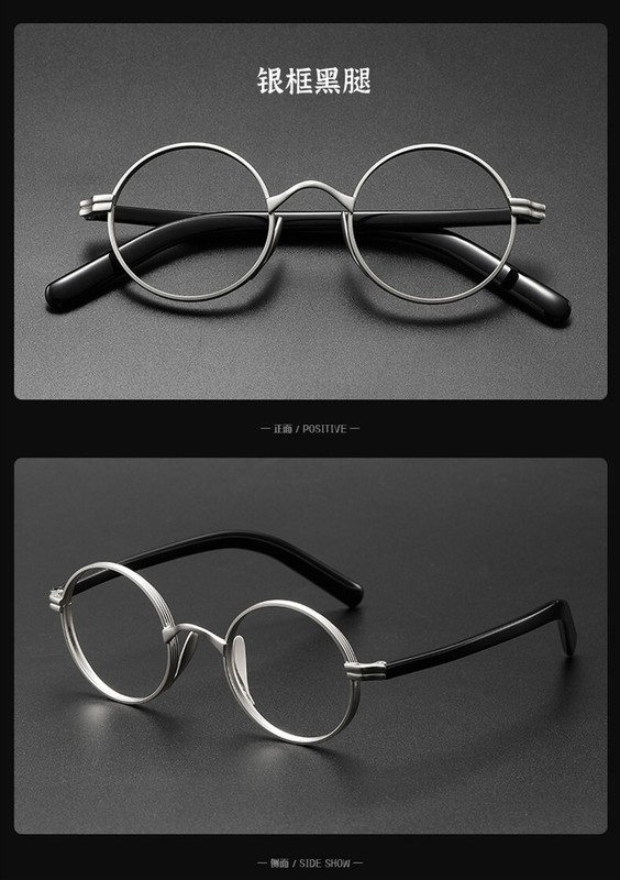 Japanses Acetate+Titanium Retro Eyeglass Frames Women Men Full Round Glasses US