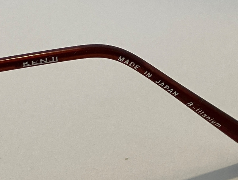 F9 1/2 RIM KENJI EYEGLASSES FRAMES KJ26 41-21-135 TITANIUM COL. 2 JAPAN gallery