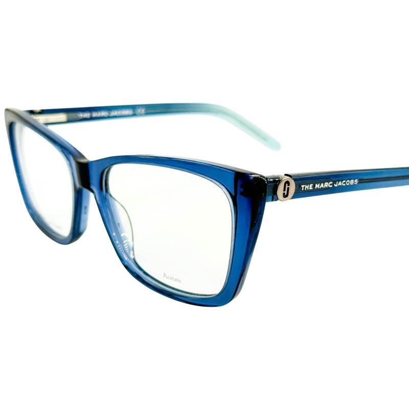 Marc Jacobs Marc 598 Womens Plastic Eyeglass Frame 0ZX9 Blue Azure 54-16 gallery