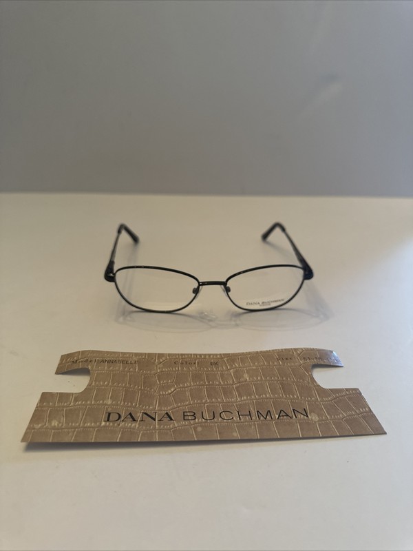New DANA BUCHMAN Annabelle Designer Eyeglasses Frame Black WOMEN 51-16-130