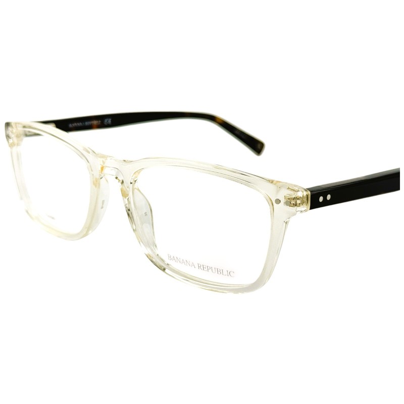 Banana Republic BR108 Mens Plastic Eyeglass Frame SD9 Beige Crystal 53-18 w Case gallery