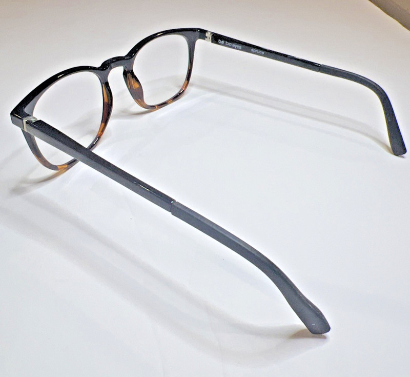 B.e Bio Eyes BE29 Spruce DTTG Full Eyeglass Frames Black Dark Tort 51-21-140 gallery