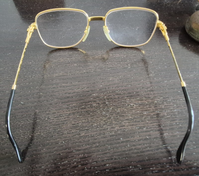 Vintage Rare Fred Zephir Eyeglasses Gold Silver Tone Made in France 54-17 130 gallery