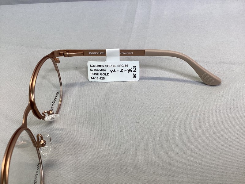 Jonas Paul Eyeglass Frames Glasses Solomon.Sophie 577645464 Rose Gold 44-16-125 gallery